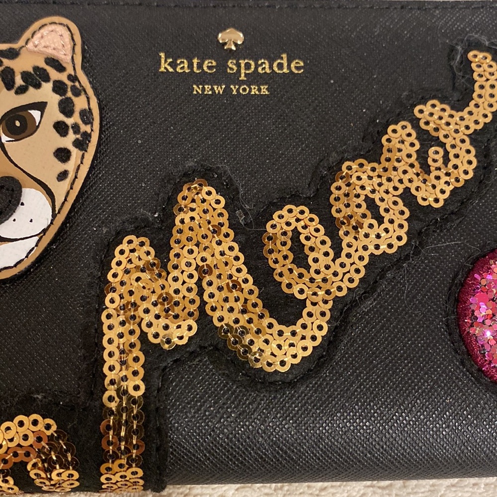 NWT Kate Spade Run Wild Leopard Neda Wallet - Picture 4 of 12